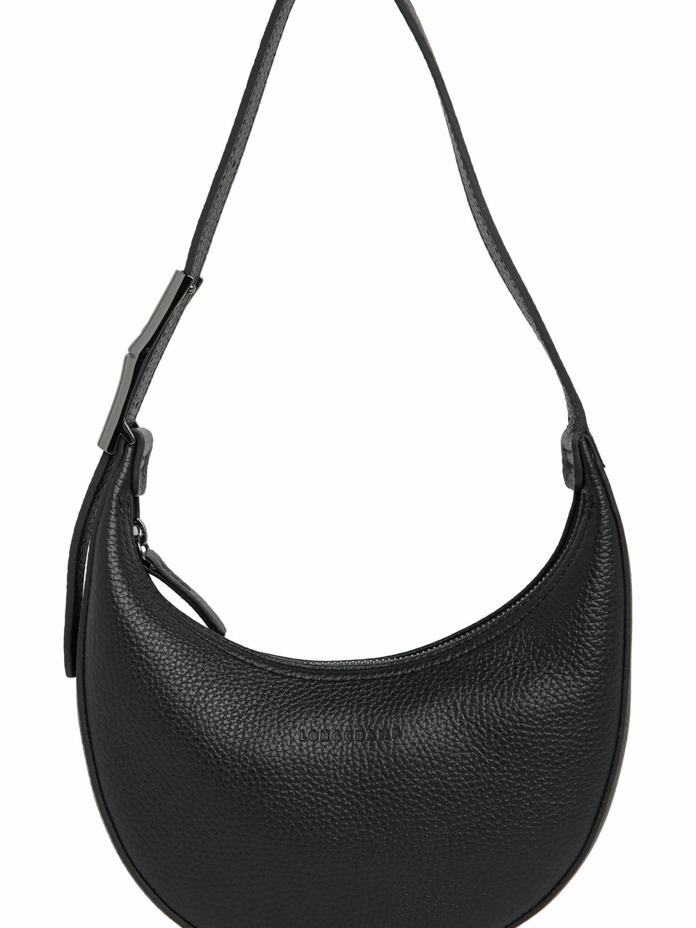Longchamp Roseau Essential Half Moon Hobo Bag Black
